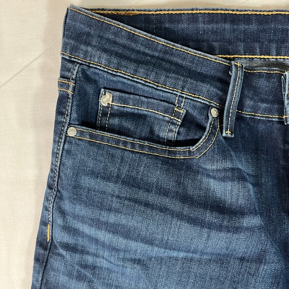 Denizen Levi's Bootcut Jeans Women 12M 31x32 Dark Wash Mid Rise Stretch